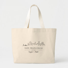 San Francisco Wedding Welcome Bag Grote Tote Bag