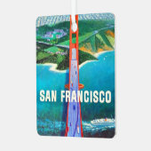 San Francisco's Golden Gate Bridge Metalen Ornament (Voorkant links)
