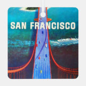 San Francisco's Golden Gate Bridge Metalen Ornament (Achterkant)