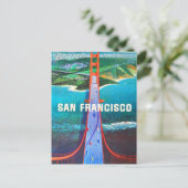 San Francisco's Golden Gate-brug  Briefkaart (Staand voorkant)