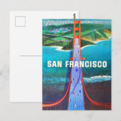 San Francisco's Golden Gate-brug  Briefkaart (Voorkant / Achterkant)