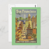 San    FranciscoVintage Briefkaart (Voorkant / Achterkant)