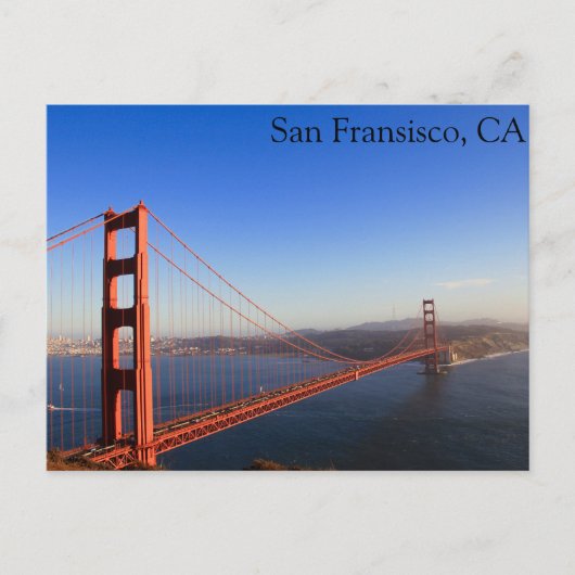 San Fransisco, CA Briefkaart (Voorkant)