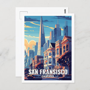 San Fransisco California USA Beroemde Reisplekken Briefkaart