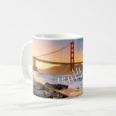 San Fransisco Golden Gate Bridge Panoramische Mok (Voorkant links)
