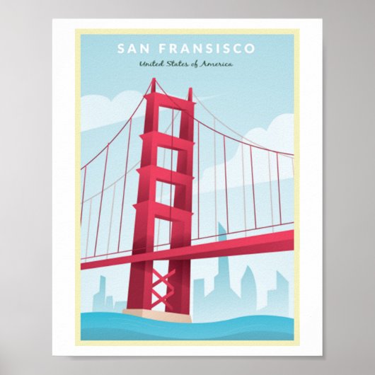 San Fransisco, VS - Vintage Travel Poster (Voorkant)