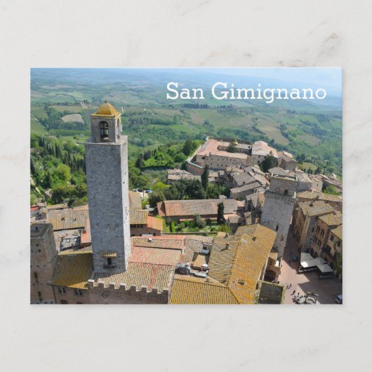 San Gimignano, Italië Briefkaart (Voorkant)