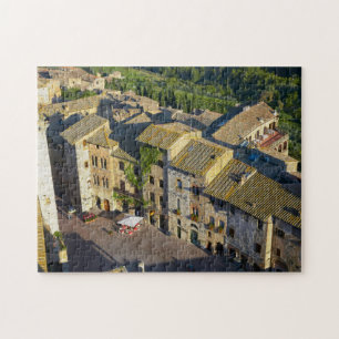 San Gimignano Oude Stad, Siena, Toscane, Italië 2 Legpuzzel