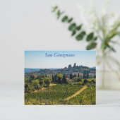 San Gimignano skyline, Toscane, Italie Carte posta (Debout devant)