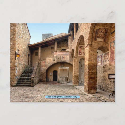 San Gimignano, Toscane, Italië Briefkaart (Voorkant)