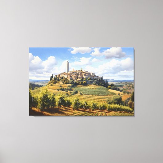 San Gimignano, Toscane - Italië Canvas Print (Voorkant)