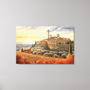 San Gimignano, Toscane - Italië Canvas Print
