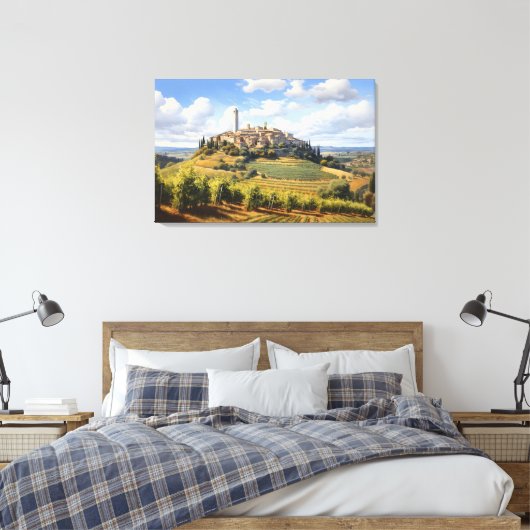 San Gimignano, Toscane - Italie Imprimer en toile (Insitu(Chambre))