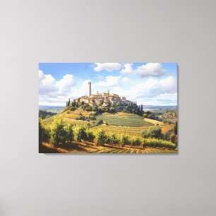 San Gimignano, Toscane - Italie Imprimer en toile