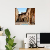 San Gimignano, Toscane, Italië Poster (Thuiskantoor)