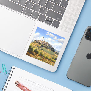 San Gimignano, Toscane - Italië Sticker