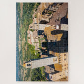 San Gimignano uit de lucht, Toscane Legpuzzel (Verticaal)