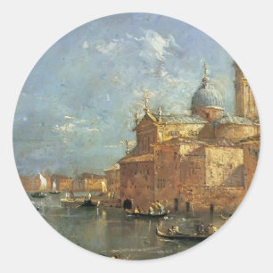 San Giorgio Maggiore door Francesco Guardi Ronde Sticker