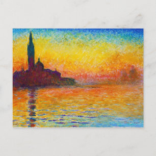 San Giorgio Maggiore in Dusk Claude Monet Briefkaart