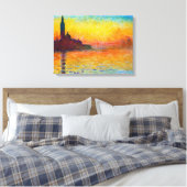 San Giorgio Maggiore in Dusk Claude Monet Canvas Afdruk (Insitu (Slaapkamer))