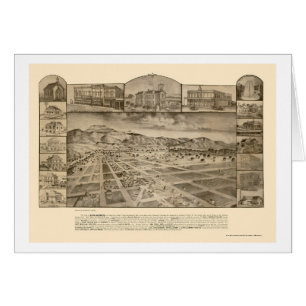 San Jacinto, CA Panoramic Map - 1886