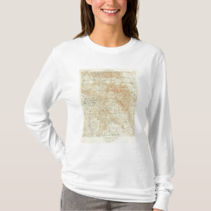 San Jacinto quadrangle toont San Andreas Rift T-shirt