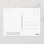 San Jose, Andalusië (Spanje) Briefkaart (Achterkant)