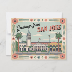  San Jose Briefkaart   Groeten van