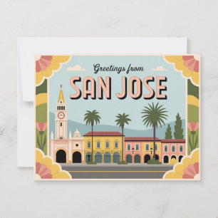  San Jose Briefkaart   Groeten van