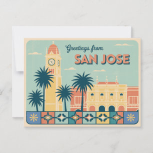 San Jose Briefkaart   Groeten van