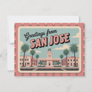  San Jose Briefkaart   Groeten van
