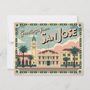  San Jose Briefkaart   Groeten van