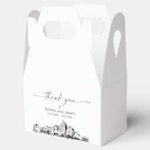 San Jose bruiloft gepersonaliseerde gunst box Bedankdoosjes (Geopend)