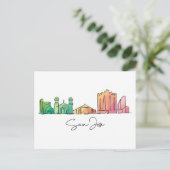 San Jose CALIFORNIA Briefkaart (Staand voorkant)