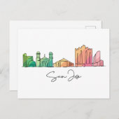 San Jose CALIFORNIA Briefkaart (Voorkant / Achterkant)