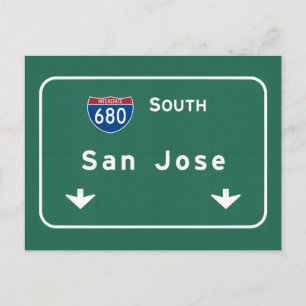 San Jose California Interstate Highway Freeway : Briefkaart
