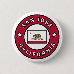 San Jose California Ronde Button 5,7 Cm