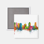 San Jose California Skyline Magneet (Voorkant / Achterkant)