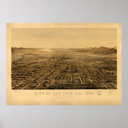 San Jose, Californië (1875) Poster (Voorkant)
