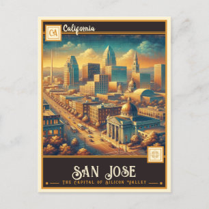 San Jose, Californië Briefkaart