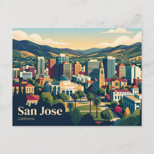 San Jose Californië Californië Briefkaart