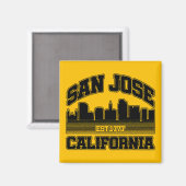 San Jose, Californië Magneet (Voorkant / Achterkant)