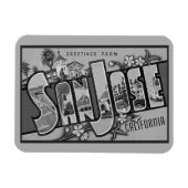 San Jose, Californië Magnet Magneet (Horizontaal)