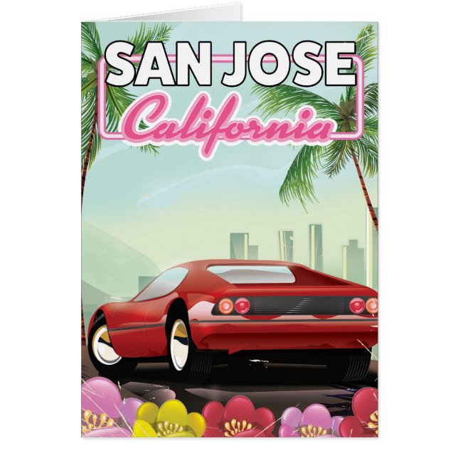 San Jose, Californië-reisposter (Voorkant)