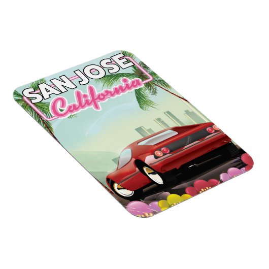 San Jose, Californië-reisposter Magneet (Rechterzijde)