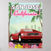 San Jose, Californië-reisposter Poster (Voorkant)