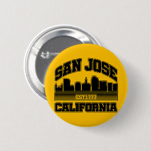 San Jose, Californië Ronde Button 5,7 Cm