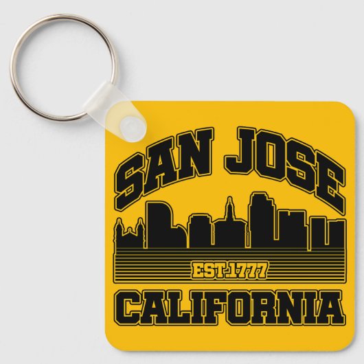 San Jose, Californië Sleutelhanger (Voorkant)