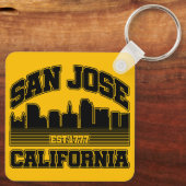 San Jose, Californië Sleutelhanger (Achterkant)