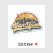 San Jose, Californië Sticker (Vel)